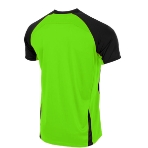 เสื้อยืดผู้ชายสีเขียวดำ แขนสั้น แห้งเร็ว สปอร์ต ทรงปกติ คอกลม ลายถักเรียบ 100% โพลีเอสเตอร์ - Product Image 2