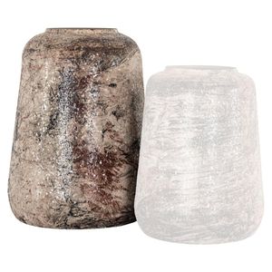 Jarrón de Metal Rústico Texturizado al por Mayor, Jarrones de Cerámica Beige Modernos de Estilo Nórdico para Decoración del Hogar, Centro de Mesa para Bodas y Hoteles - Product Image 3