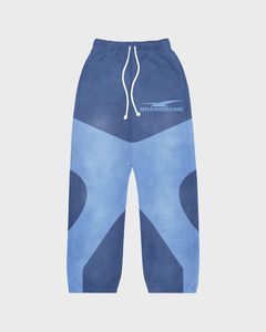 Multi Color Block Tracksuit <b>Set</b> | Oversized Hoodie & <b>Jogger</b> Pants | Brandname Graphic Streetwear <b>Matching</b> <b>Set</b> OEM Private Labels - Product Image 6