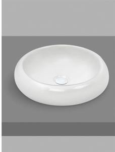 Sleek <b>Round</b> Ceramic Bathroom Sink Table Top Counter Mounted Polar Hand Wash <b>Basin</b> Modern Luxury Lavatory Vessel <b>Basin</b> For Hotel - Product Image 3