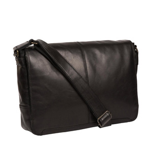 Sac messager en cuir véritable, sac à bandoulière vintage avec plusieurs compartiments pour le travail, les voyages, les hommes et les femmes - Product Image 5