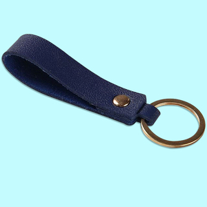Vintage Genuine <b>Leather</b> Custom Fashion <b>Leather</b> Keychain Business Gift Metal Pendant <b>Key</b> <b>Chain</b> for Men Simple KeyChains - Product Image 2