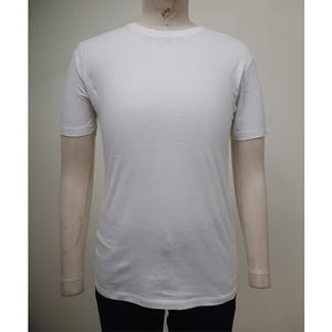 T-shirt en coton uni pour homme, coupe classique, tissu respirant, vêtement décontracté pour l'été, confort quotidien, style moderne et look urbain - Product Image 2