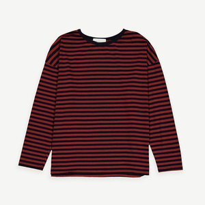 T-shirt femme rayé à manches longues en viscose et coton, prêt pour le voyage, résistant aux plis, séchage rapide, design léger et pliable - Product Image 1