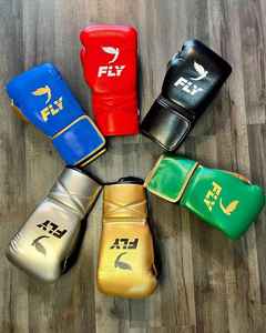 RTS Fly Boxing Gloves High Quality Genuine Cowhide Leather Waterproof Quick Drying UV Protection Boxing Gloves Training & GYM - Product Image 1