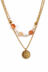 Collar con colgante de concha chapado en oro con estrella de mar y perla de imitación, joyería bohemia para mujer, regalo para fiesta - Product Image 6