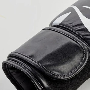 Customized Red PU Leather Boxing Gloves with Tribal Pattern and <b>Velcro</b> Adjustable Wrist <b>Strap</b> - Product Image 4
