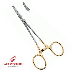 Portaagujas Baumgartner de Carburo de Tungsteno con Mordazas Serradas de 14 cm, Instrumento Quirúrgico de Acero Inoxidable, Reutilizable y Autoclavable - Product Image 4