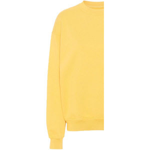 Custom Women's Eco-Friendly Windproof Breathable 220g Knitted 100% Cotton Fleece Oversized Crew <b>Neck</b> Solid Sweatshirt - Product Image 6