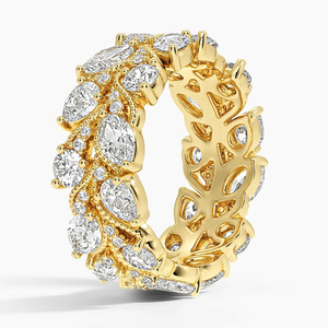 Anillo de Diamantes con Incrustaciones de Piedras Multicolores - Product Image 3