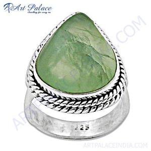 Bague de mode pour femme, prête à porter, style Bohème, en argent Prenite, avec pierre naturelle, thème Art Palace, Anniversaire, Hinduïsme, de luxe - Product Image 2
