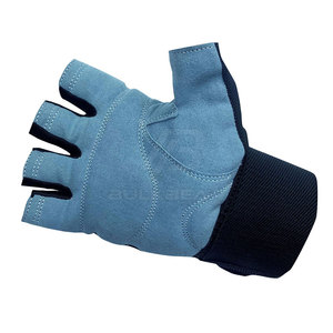Gants de sport en cuir à demi-doigts de conception avancée pour la musculation avec une forte adhérence et un rembourrage doux pour l'entraînement physique - Product Image 3
