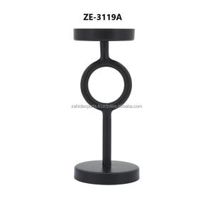 Support à bougies en fer multifonctionnel, unique et luxueux, fait main, pour présentation florale, en métal noir, pour Noël, Zahid Exports - Product Image 3