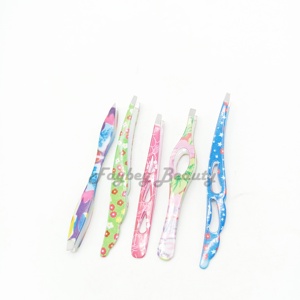 แหนบถอนขนคิ้วที่มีหลายสีเคลือบด้วยกระดาษแหนบความงามแบบปรับแต่งได้อย่างเต็มที่ - Product Image 5