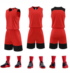 Uniforme de Baloncesto sin Mangas para Hombre, al por Mayor, 100% Poliéster, Suave al Tacto, Ligero, Transpirable, Ecológico y de Secado Rápido - Product Image 5
