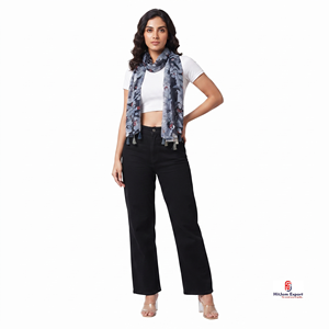 Premium Printed Fashion Long Scarf Soft Fabric <b>Head</b> <b>Wrap</b> Private Label OEM ODM Textile Manufacturer Export - Product Image 1