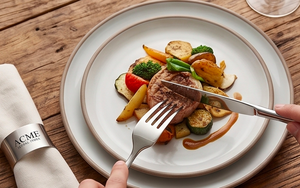 Sculpted Wave <b>Mirror</b> Flatware Set Stainless Steel With <b>Mirror</b> Polished Perfect For Kitchenware Home Hotel And Restaurant - Product Image 6