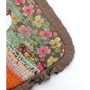 Sac à bandoulière et pochette Kantha pour femme, 100% coton indien, broderie bohème, motif Suzani, fait main, de créateur, pour exposition - Product Image 2