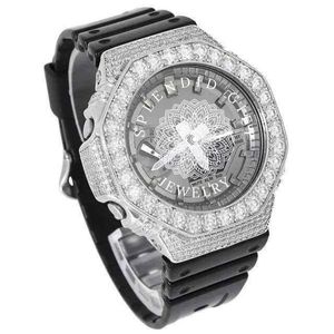 Reloj de Lujo con Diamantes, Cristal de Zafiro, Caja de Plata con Moissanita, 28mm, Movimiento de Cuarzo Analógico ETA, 10m, un Regalo Espléndido - Product Image 2