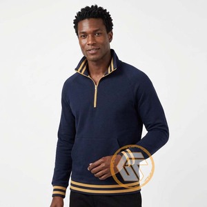 Sudadera con Cierre de Cremallera GREEK TREASURES Alpha Solid 100% Algodón Fleece Bordada para Invierno, 500g, Secado Rápido, Transpirable, para Hombre, Venta al Por Mayor - Product Image 3