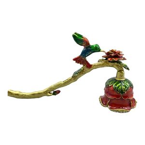 Hummingbird On Branch Aroma <b>Burner</b> Decorative <b>Candle</b> Warmer Indoor Home Decoration Bronze Material - Product Image 3