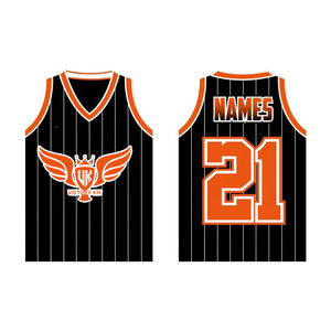 Camiseta de Voleibol Personalizada Negra y Morada sin Mangas con Rayas, Uniforme de Equipo Sublimado, Camiseta Deportiva con Nombre y Número Personalizados - Product Image 2