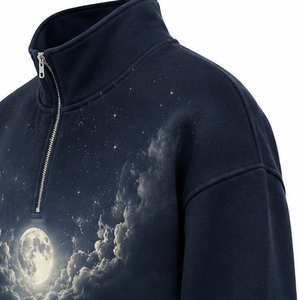Men's Premium Solid Lined Front Half Zip Quarter Zip Pullover Lightweight Fleece Sportswear OEM Private Label Manufacturer - Product Image 4