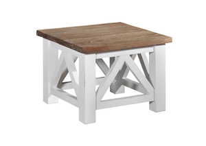 Tabouret en teck massif écologique et durable Danila, style scandinave moderne minimaliste, finition naturelle pour salon, villa, hôtel - Product Image 6