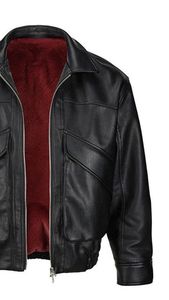 Hot Selling Warm Windproof American High Street Design Loose Fit Casual Leather <b>Jacket</b> for Men - Product Image 5