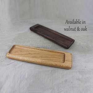 Juego de Bandejas para Incienso de Madera de Nogal y Roble Premium, Minimalista, Rectangular, Recolector de Cenizas Decoración de Madera Natural para Yoga y Meditación - Product Image 1