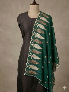 Foulard Hijab en Chiffon pour Femme, Brodé de Strass Floraux, Léger et Respirant, Longue Écharpe d'Été, Vêtement Ethnique Musulman, Vente en Gros - Product Image 3