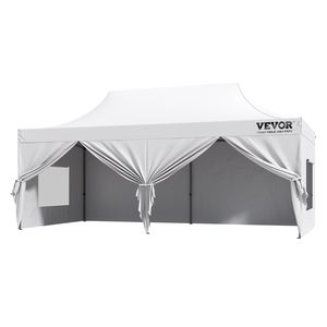 Carpa Plegable de 10x20 Pies con Paredes Laterales Removibles, Gazebo Portátil Instantáneo con Bolsa con Ruedas, Resistente a los Rayos UV e Impermeable - Product Image 1