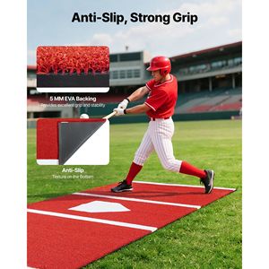 Tappetino da Allenamento per Baseball e Softball 10x3,8 ft, Attrezzatura per Pratica di Battuta, Tappeto per Home Plate, Materassino per Allenamento Domestico - Product Image 4