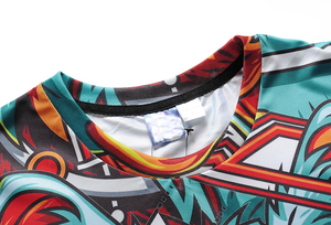 T-shirt imprimé 3D pour homme, style streetwear décontracté, col rond, manches courtes, impression intégrale 3D par sublimation - Product Image 3