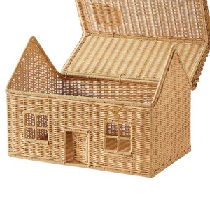 Natural Rattan House <b>Storage</b> Basket Handmade Wicker Gift <b>Box</b> Cottagecore Boho Home Decor <b>Small</b> House Decorative <b>Box</b> <b>with</b> <b>Lid</b> - Product Image 2
