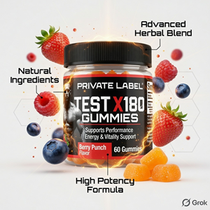 Fabricante de Suplementos de Gomitas Herbales para Hombres, OEM, Marca Privada, Proveedor al por Mayor de Gomitas Masticables Suaves - Product Image 2