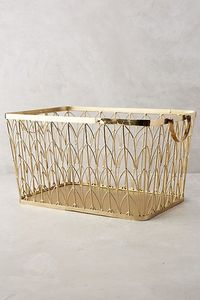 Gold laundry basket metal laundry <b>hamper</b> rolling laundry basket with wheels laundry <b>storage</b> basket modern laundry <b>hamper</b> luxury - Product Image 3