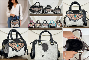 Limited Edition 2026 Tooled Cowhide Leather <b>Mini</b> <b>Bag</b> for Women Crossbody & Shoulder Small Speedy Travel Overnight Duffle <b>Bags</b> - Product Image 3