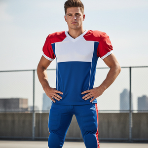 Durable American Football Uniform Custom Design Sublimation Breathable Fabric Game Jersey <b>Pants</b> Professional Team Kit - Product Image 6