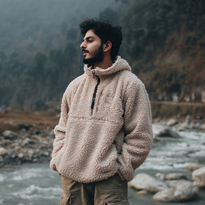 Veste polaire Sherpa pour femme, col montant, demi-zip, manteau Sherpa polaire, veste chaude d'hiver pour femme, vente en gros - Product Image 3