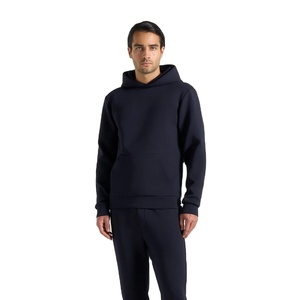 เสื้อฮู้ดดี้ผู้ชาย ดีไซน์ทันสมัย สีพื้น ผ้าวอช ทรงบ็อกซี่ กันลม ระบายอากาศได้ดี เหมาะสำหรับฤดูหนาว มีกระเป๋า - Product Image 5