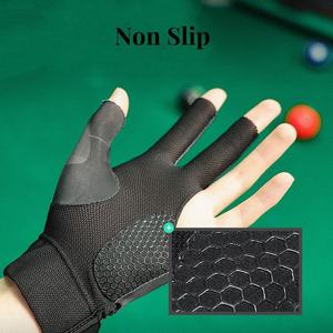 3-Finger Left Hand Breathable Hand Protective Polyester/Spandex Cue Gloves For Pool Snooker Billiards Nine-Ball French Billiard - Product Image 3