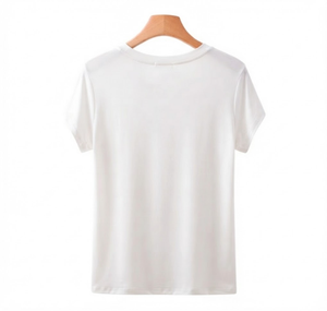 Camiseta de Mujer con Color Personalizado, Hombros Caídos, Estilo Oversize, Algodón, Streetwear, con Estampado de Logotipo Gráfico, Fabricante de Marca Privada - Product Image 3