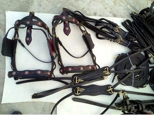 <b>Leather</b> Horse <b>Harness</b> Set Safe Racing Riding Gear Comfortable Racing Horse <b>Harness</b> Set Premium <b>Leather</b> horse <b>harness</b> set - Product Image 5