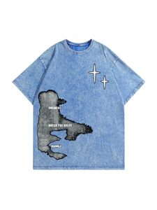 Camiseta Oversize para Hombre, de Algodón, Manga Corta, Hombros Caídos, Estilo Casual y Urbano - Product Image 6