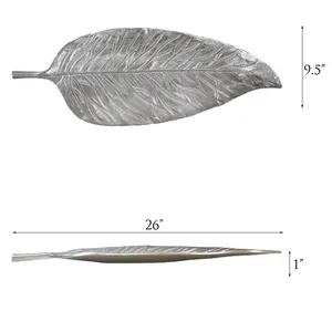 Bandeja de Servir de Cerámica Ecológica con Acabado Dorado Moderno para un Estilo de Hogar Contemporáneo, Estilo Americano, Grande y Elegante para Buffet - Product Image 3