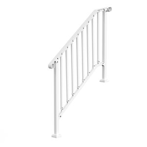 Corrimano Ausiliari per Esterni per 3-4 Gradini, Kit Corrimano in Acciaio al Carbonio, Facile Installazione, Ringhiera per Scale - Product Image 3