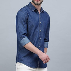 Comfortable <b>Jeans</b> Shirt With <b>Soft</b> Fabric And Flexible Fit For Daily Wear Premium <b>Jeans</b> Shirt - Product Image 5