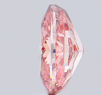 ROYAL GEMS, Diamante Cultivado en Laboratorio con Certificación IGI, Corte Ovalado Modificado Brillante de 7.01 CT, Color Rosa Intenso, Claridad VS1, Joyería