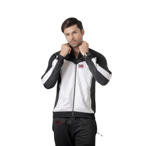 Conjunto Deportivo para Hombre con Bloques de Color, Chaqueta con Cierre y Pantalones Deportivos, Transpirable, para Entrenamiento, con Logotipo Personalizado - Product Image 3